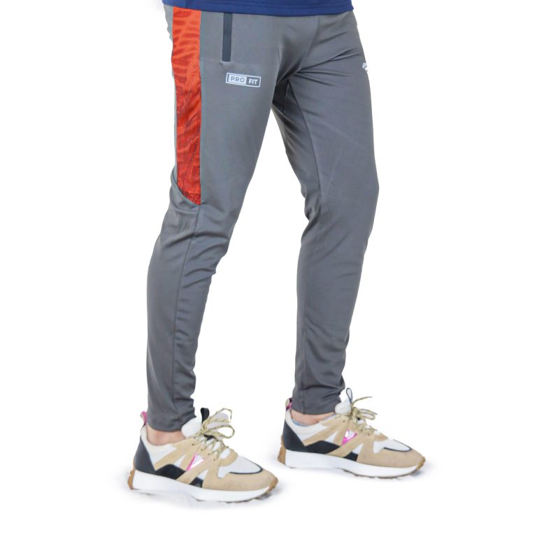 Gray with Red Panel Quick Dry Trouser.