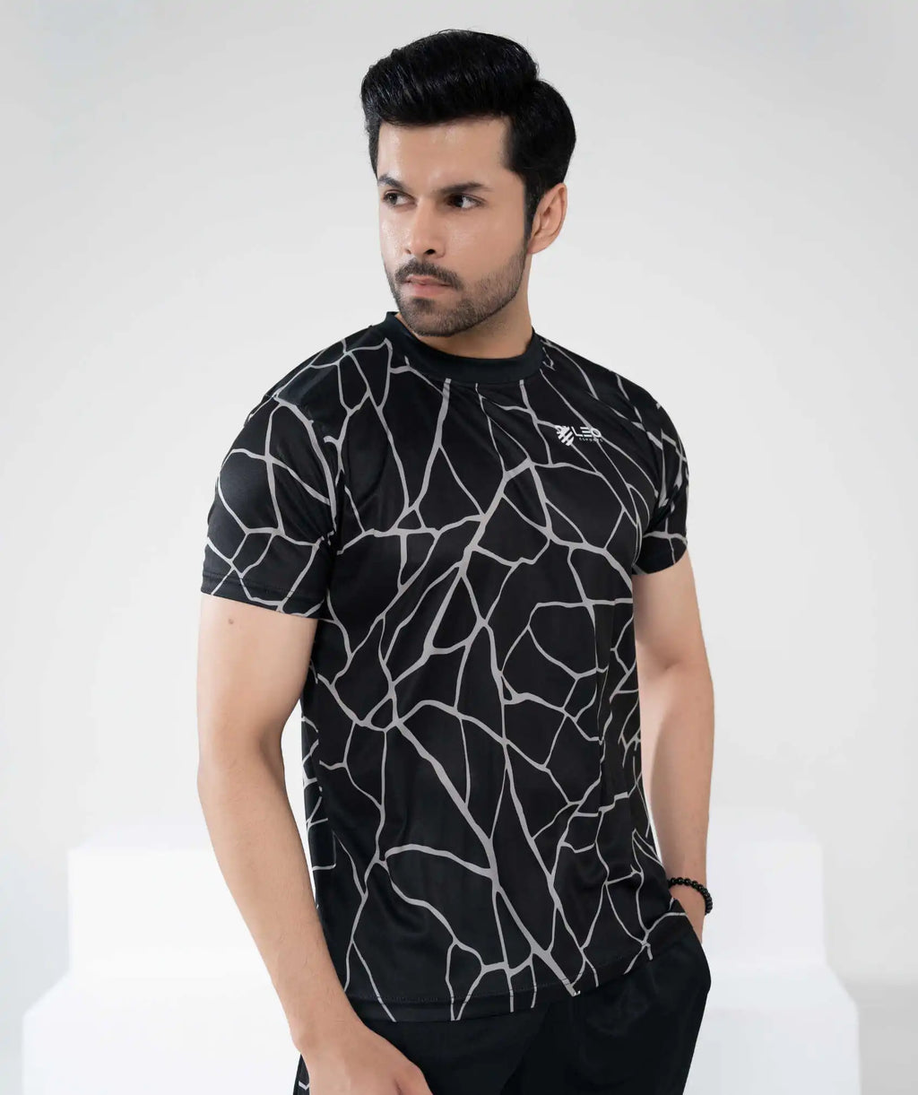 POWER MOVE - Black Lightweight Summer Tracksuit