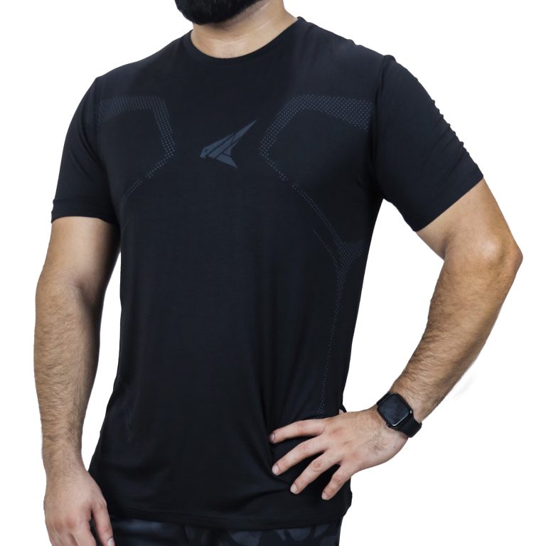 Imported T-Shirt Fully Stretchable Black color.