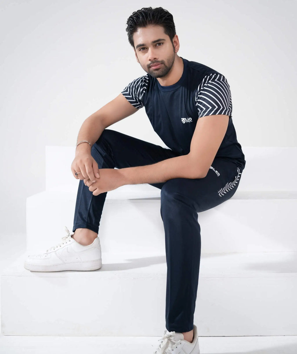 SPORT MAX- Navy Dri-fit Summer Tracksuit.