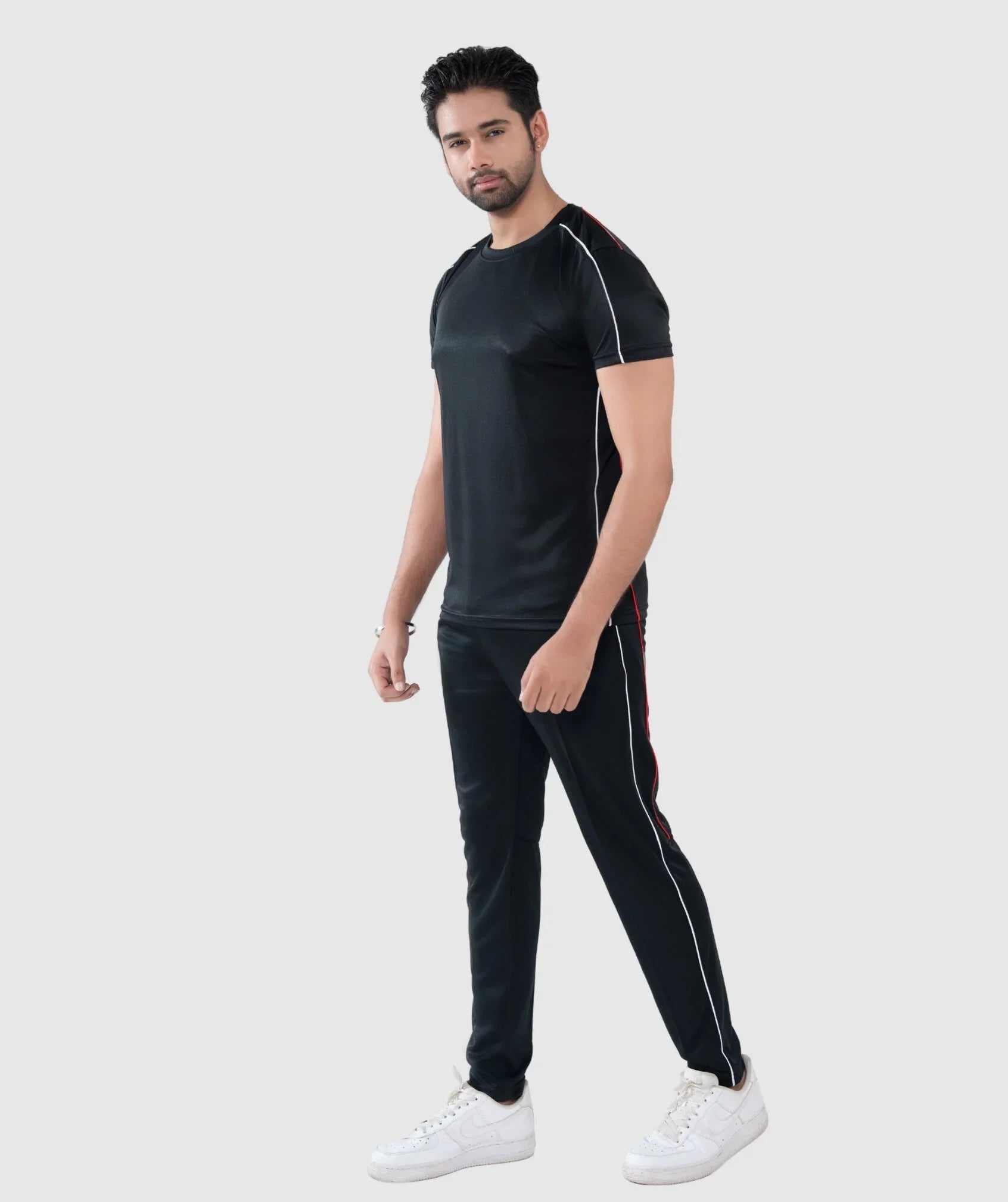 FRESH RUN - Black Breathable Tracksuit