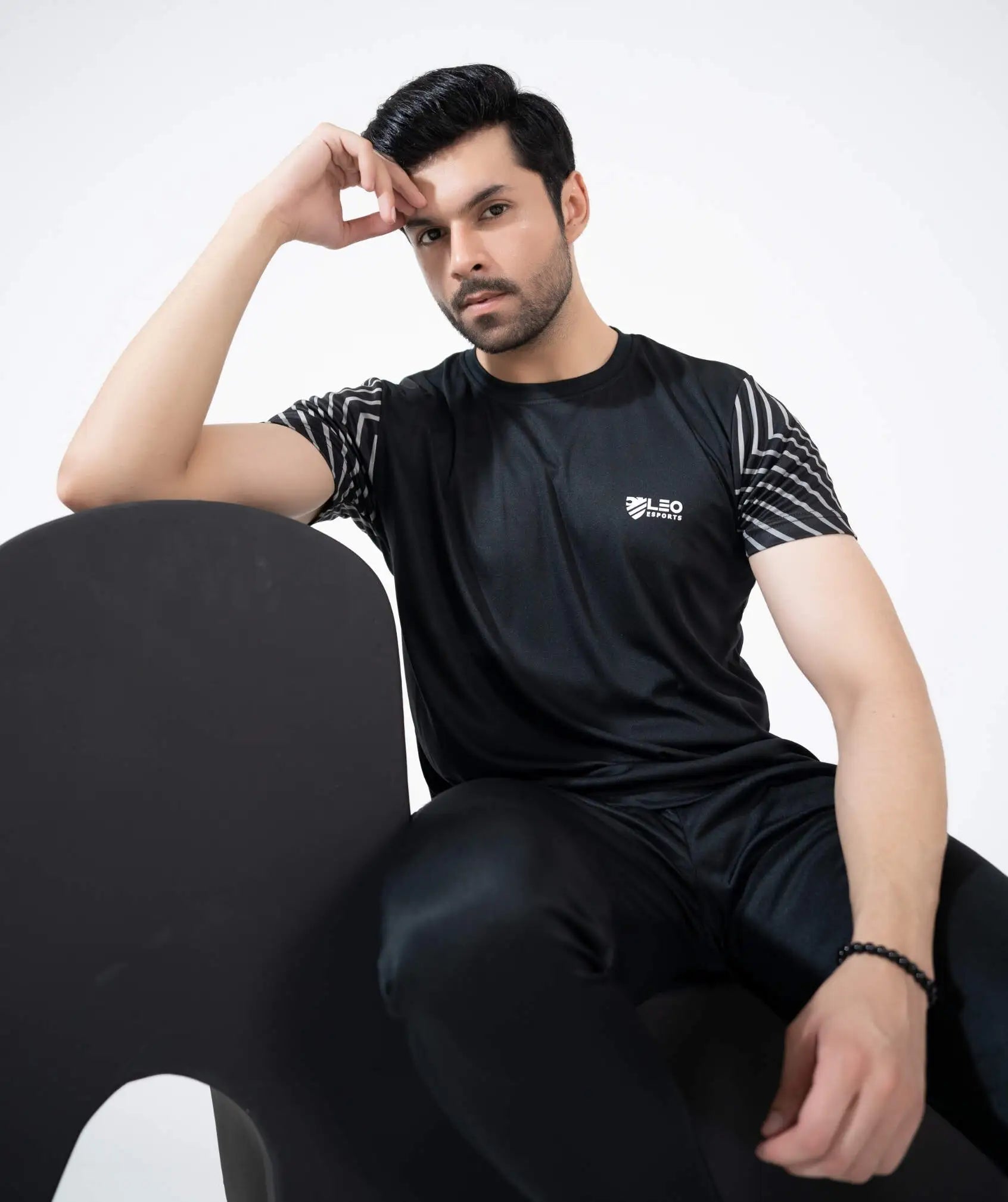 SPORT MAX- Black Drifit Summer Tracksuit.