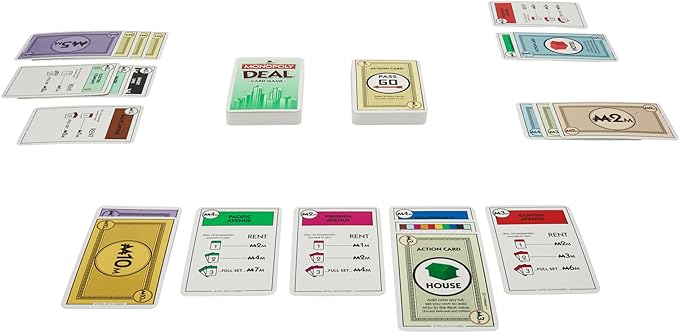 Monopoly Hasbro Gaming Deal Card Game, Quick-Playing Card Game for Families, 2-5 Players