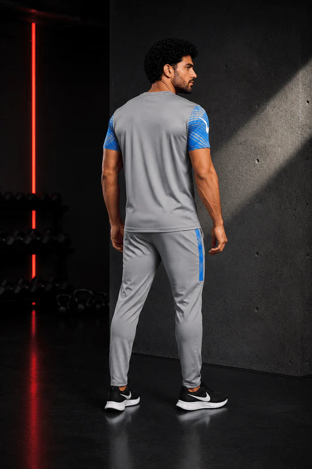 Dri-FIT Sports Tracksuit – Grey & Blue