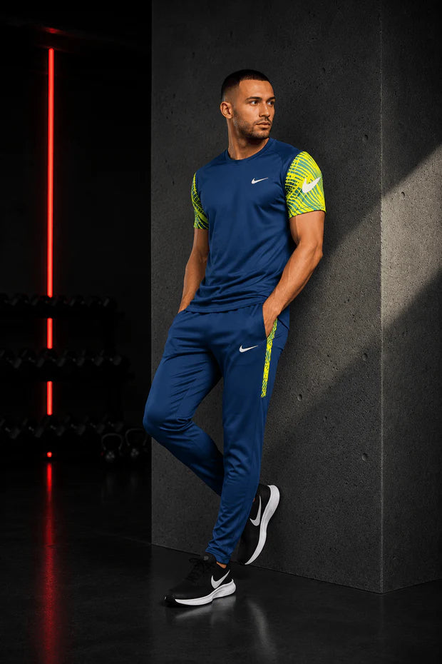 Dri-FIT Sports Tracksuit – Zinc & Green