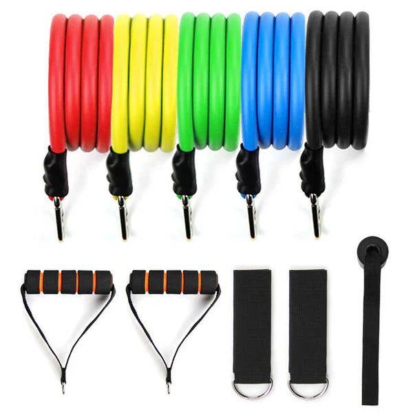 5 Pcs Resistance Bands Set – Elastic Exercise Bands for Strength Training & Fitness