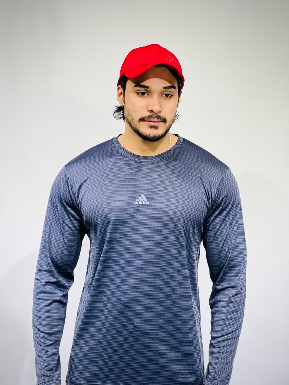 Adidas-Over size Full Sleeve Shirt In Dri-fit Stuff.