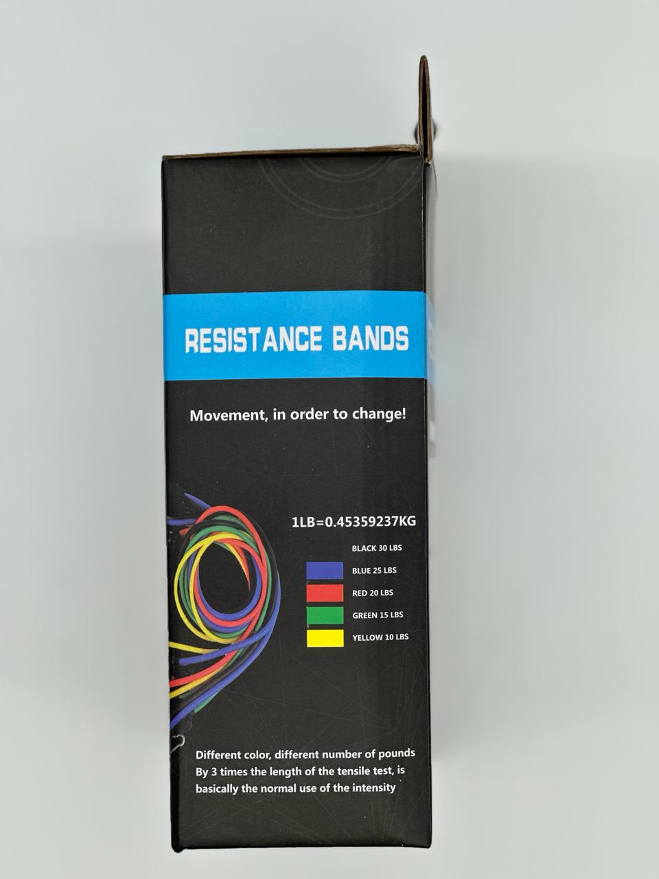 5 Pcs Resistance Bands Set – Elastic Exercise Bands for Strength Training & Fitness