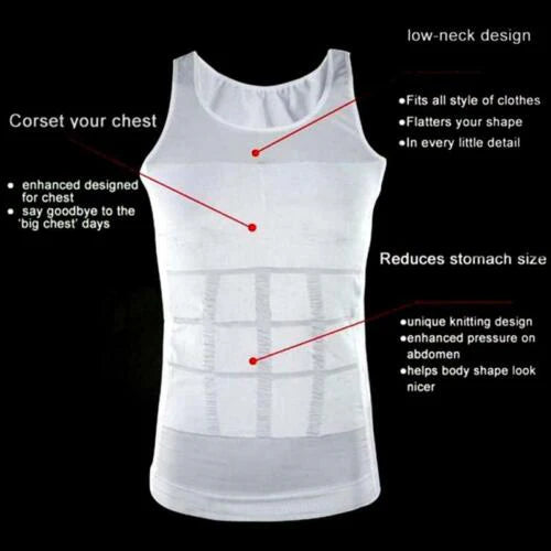 Men’s Slim Fit Body Shaper Compression Shirt