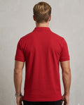 Vibrant Red Cotton Polo Shirt