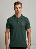 Vibrant Green Cotton Polo Shirt
