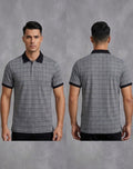 Classic Grid Cotton Polo – Smart Comfort Redefined