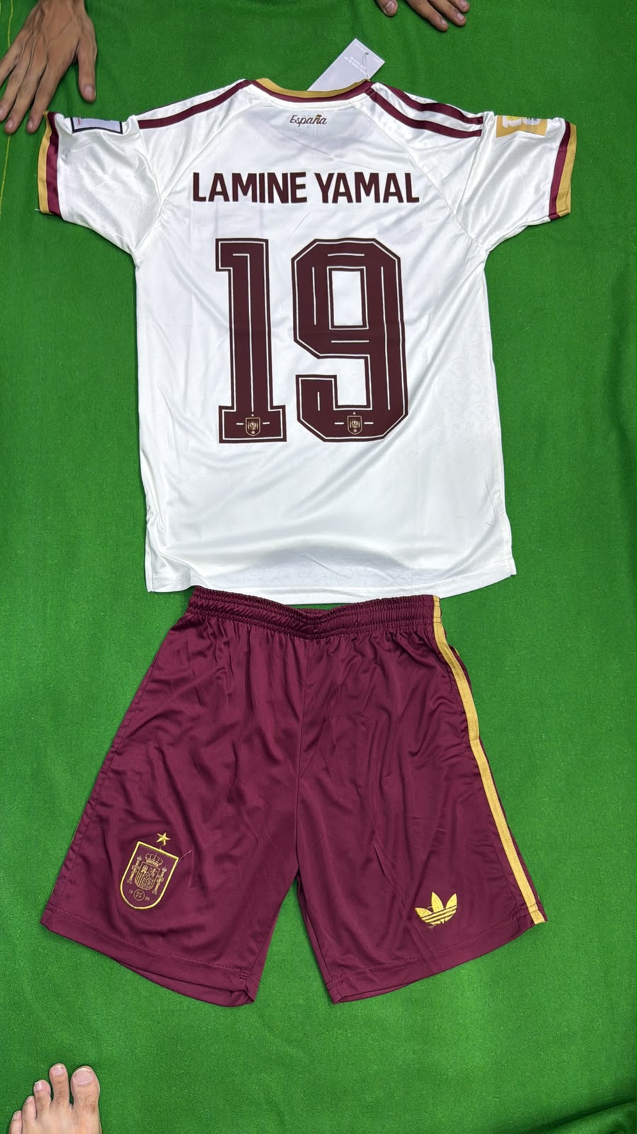 Spain Embroidered Football Kit