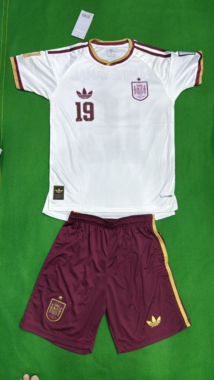 Spain Embroidered Football Kit