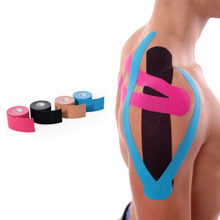 5cm X5m Sports Kinesiologe Muscle Tape Kinesiology Tape Cotton Elastic Adhesive Muscle Bandage Care Physio Strain Injury Support